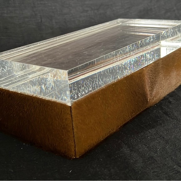 Coach Calf Hair Lucite Top Dresser Box - Picture 7 of 7